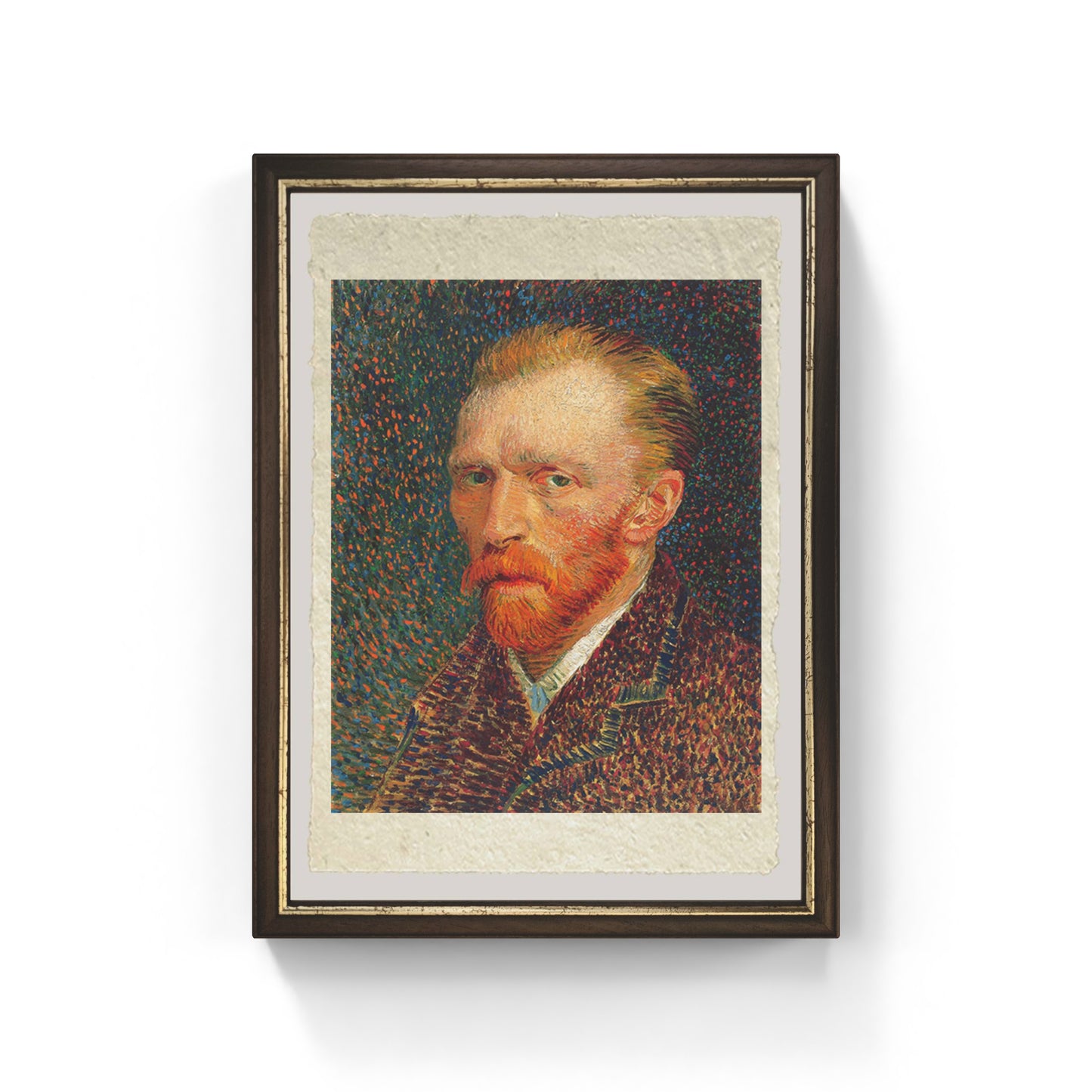 Autoritratto di Van Gogh, 1887, su pregiata carta Amalfi