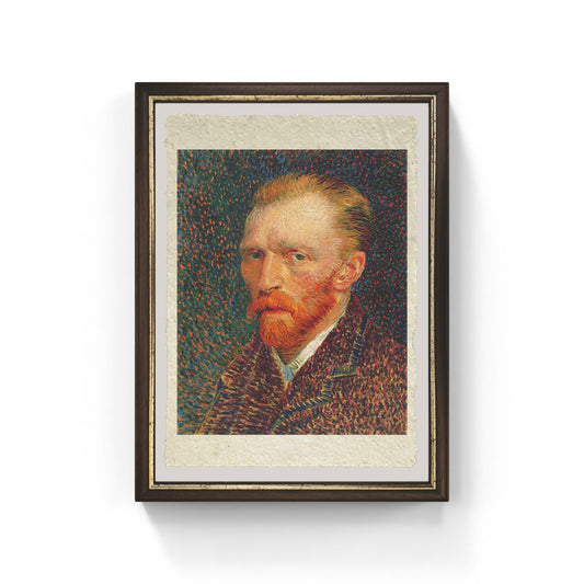 Autoritratto di Van Gogh, 1887, su pregiata carta Amalfi