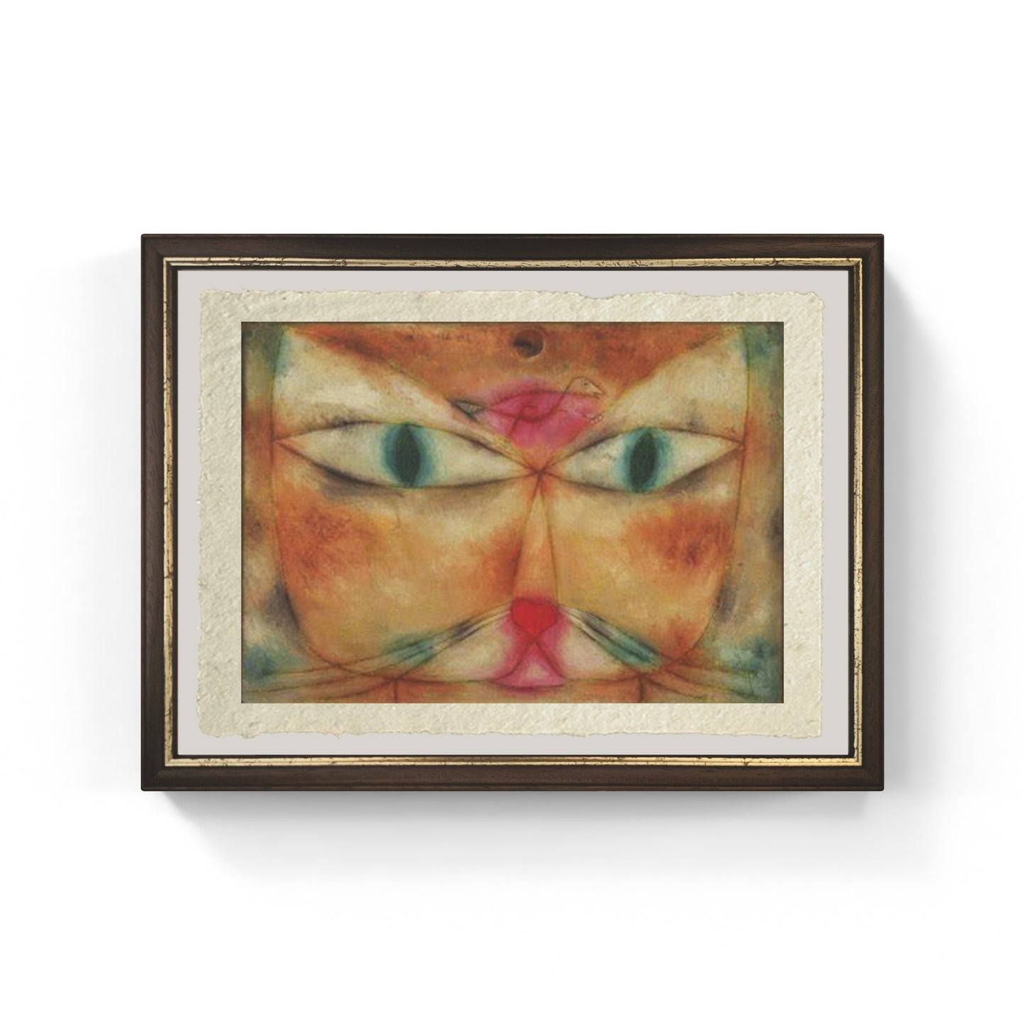 Cat and Bird di Paul Klee su pregiata carta Amalfi