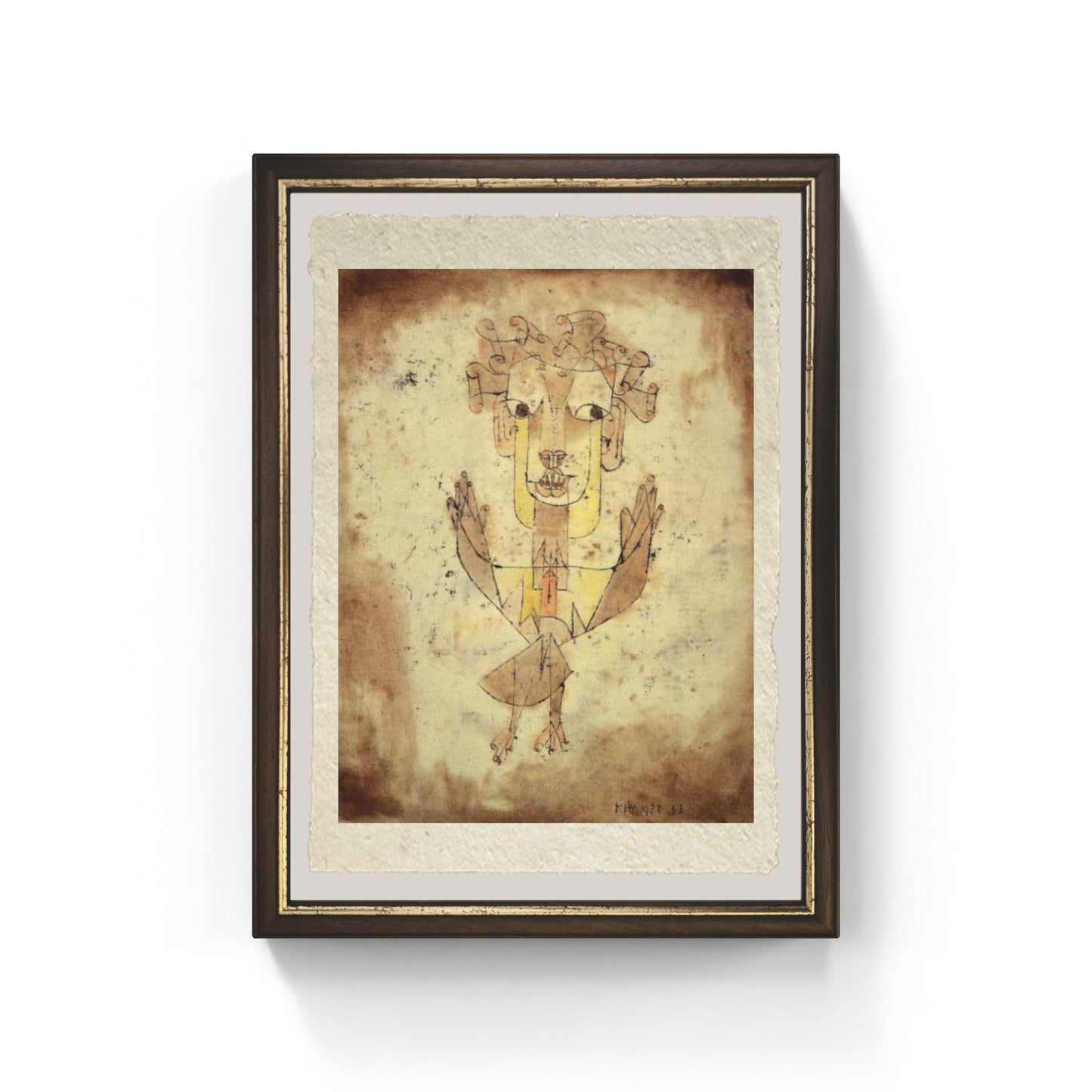 Angelus Novus di Paul Klee su pregiata carta Amalfi