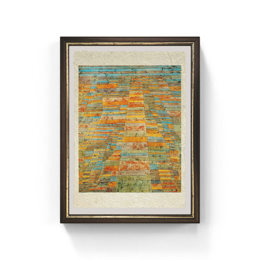 Autostrade e sentieri di Paul Klee su pregiata carta Amalfi