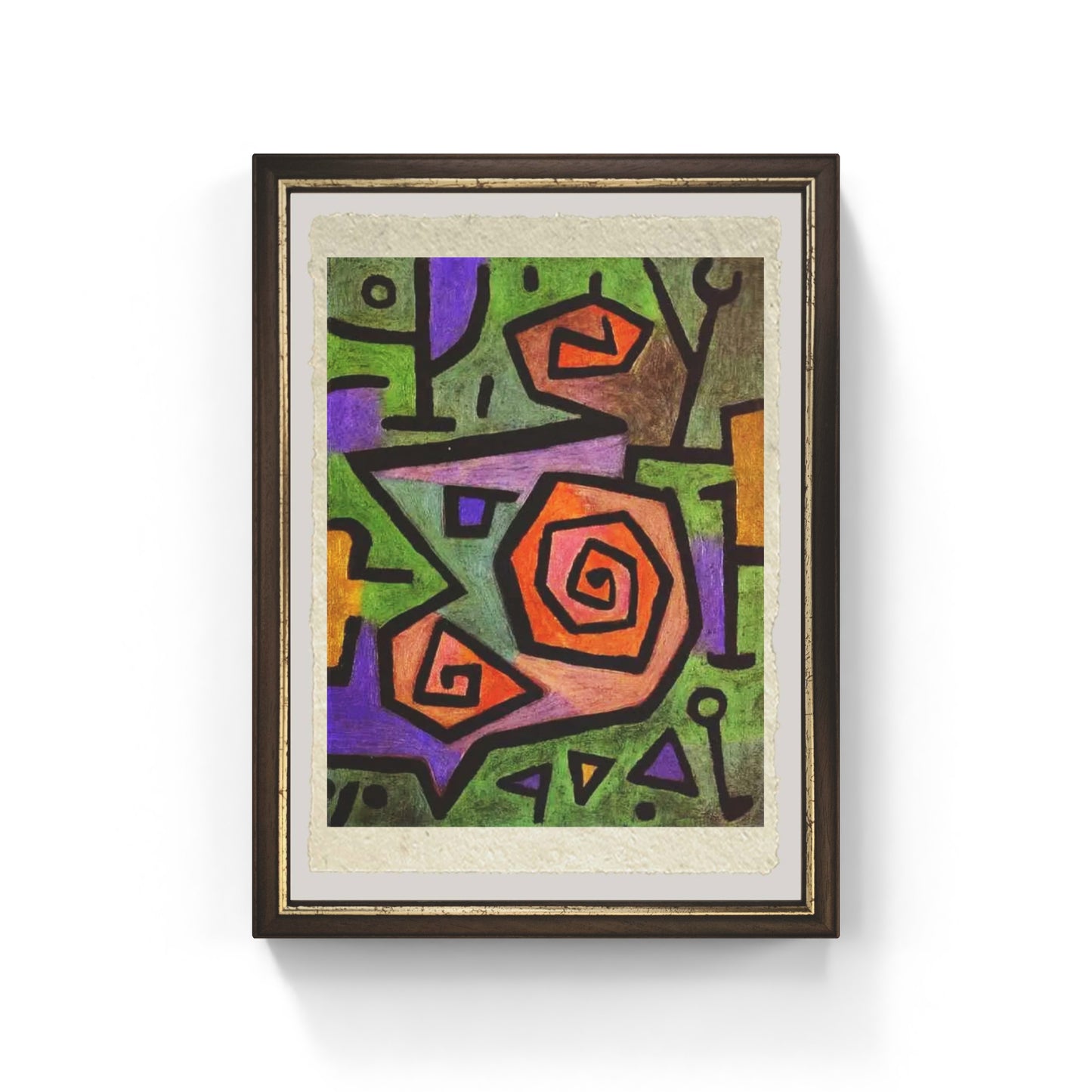 Rose eroiche di Paul Klee su pregiata carta Amalfi