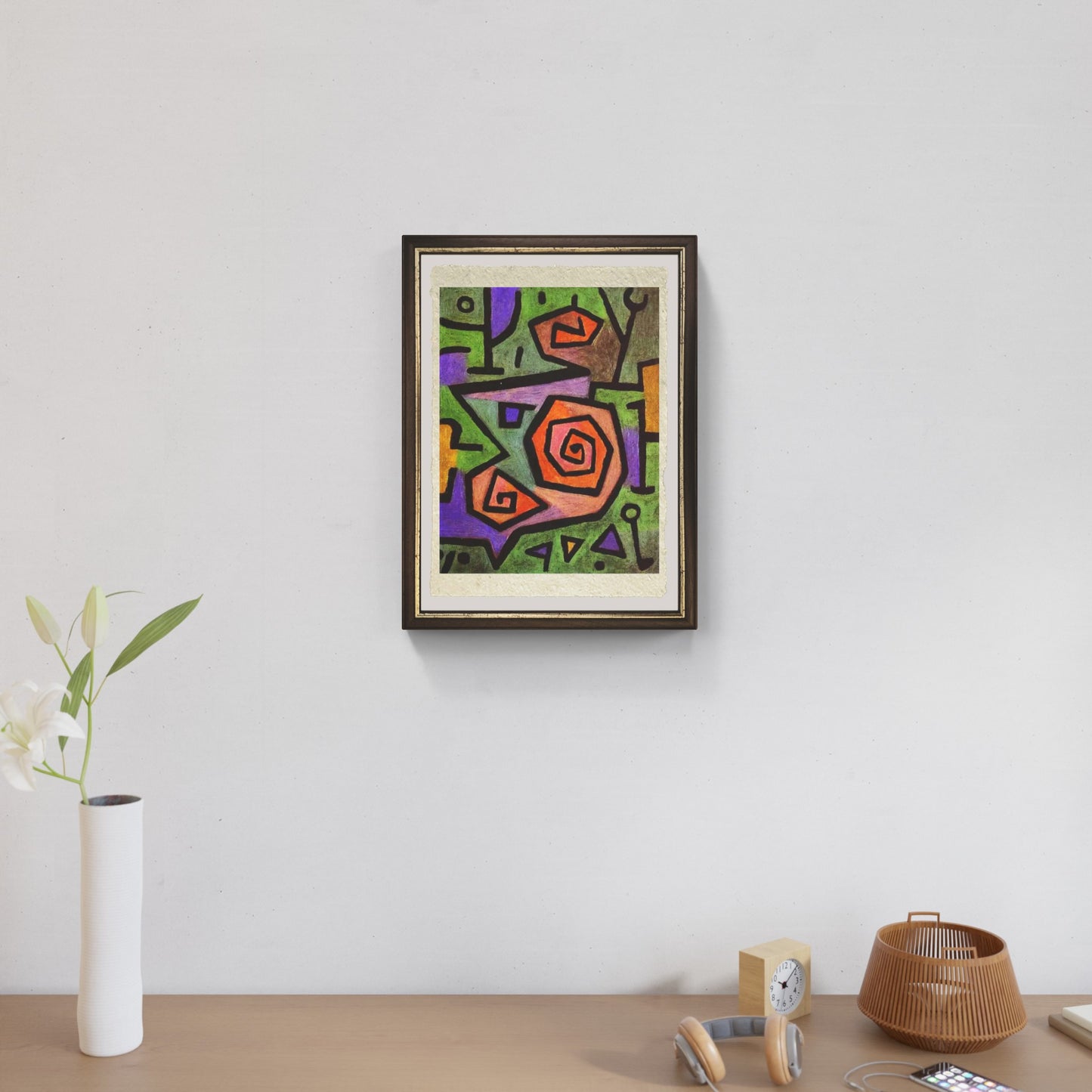 Rose eroiche di Paul Klee su pregiata carta Amalfi