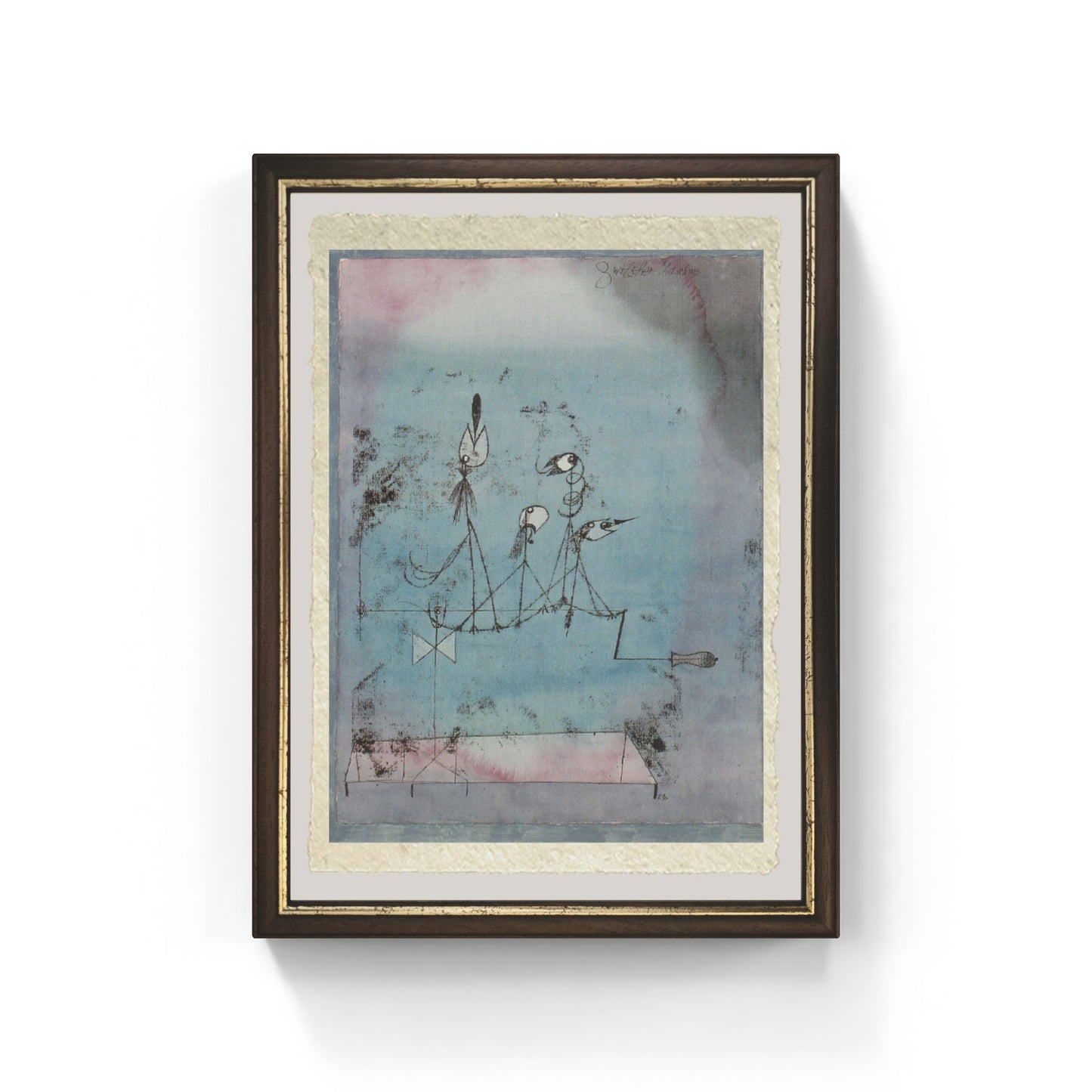 La macchina cinguettante di Paul Klee su pregiata carta Amalfi