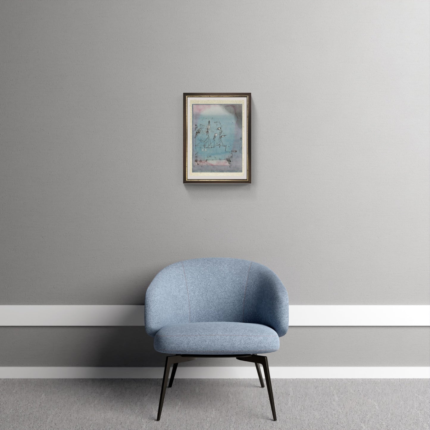 La macchina cinguettante di Paul Klee su pregiata carta Amalfi