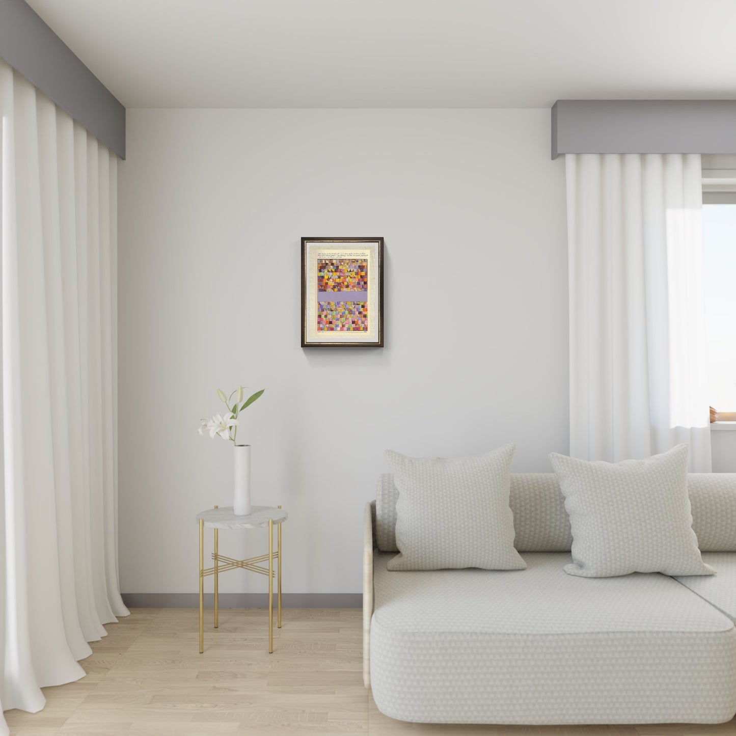 Dapprima innalzatosi dal grigiore della notte di Paul Klee su pregiata carta Amalfi