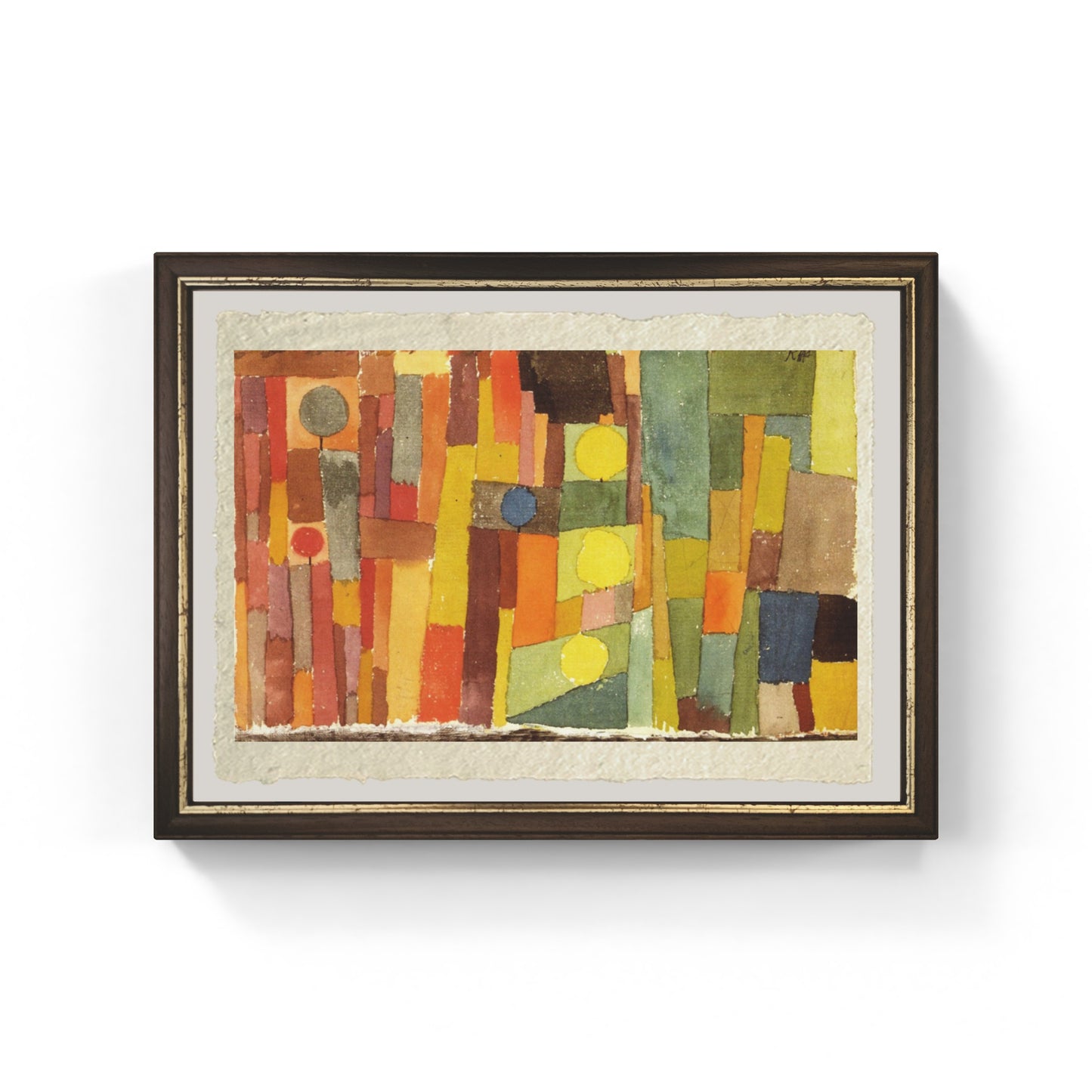 In stile di Kairouan, moderato di Paul Klee su pregiata carta Amalfi