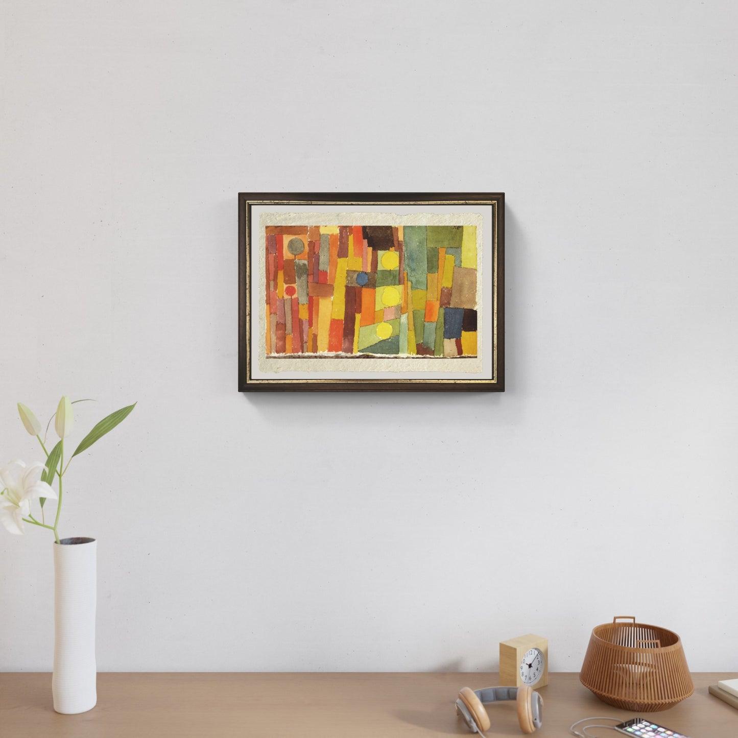 In stile di Kairouan, moderato di Paul Klee su pregiata carta Amalfi