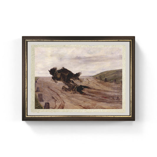 Lo staffato di Giovanni Fattori su pregiata carta Amalfi