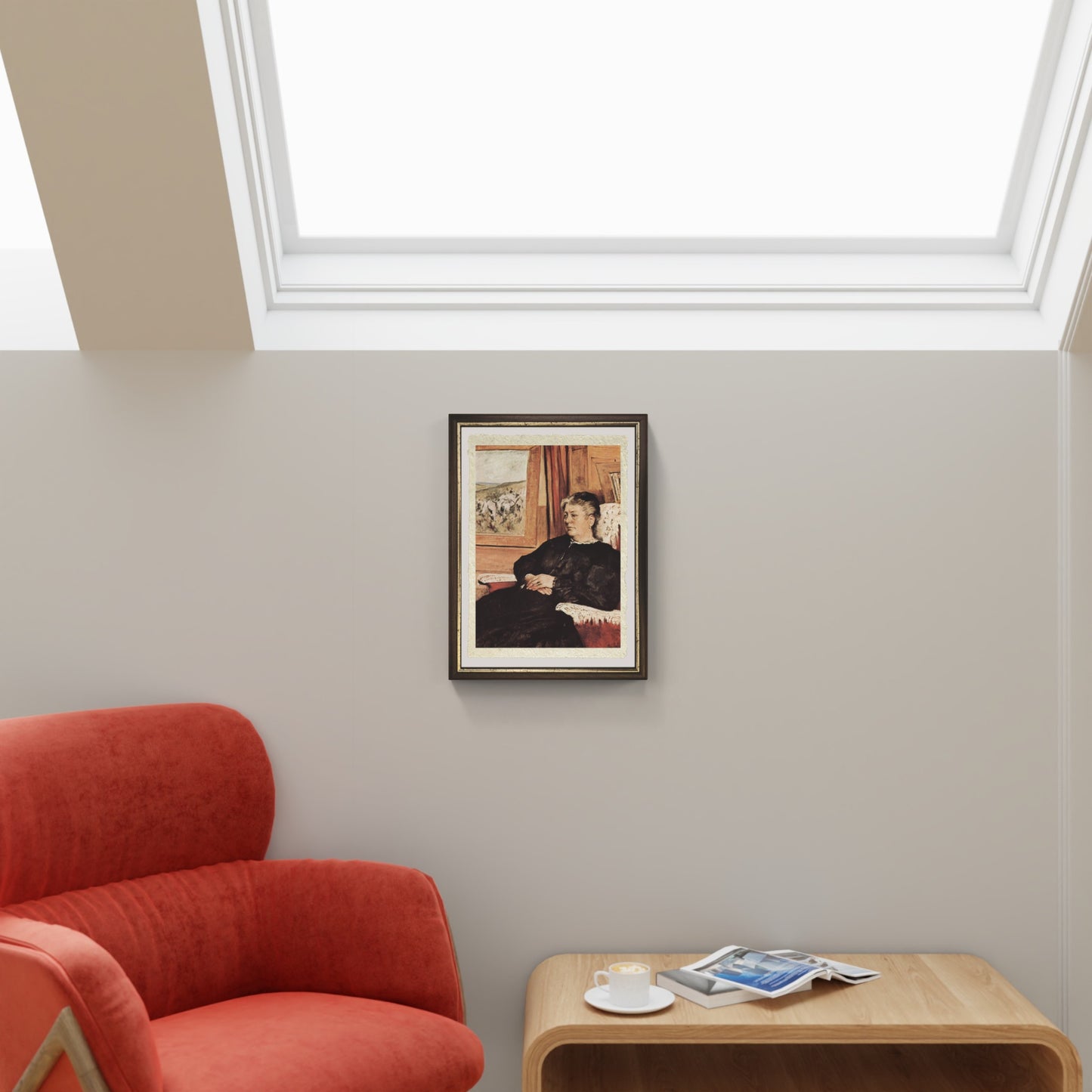 Ritratto della terza moglie di Giovanni Fattori su pregiata carta Amalfi