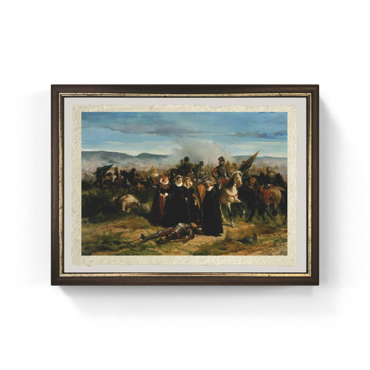 Maria Stuarda al campo di Crookstone di Giovanni Fattori su pregiata carta Amalfi