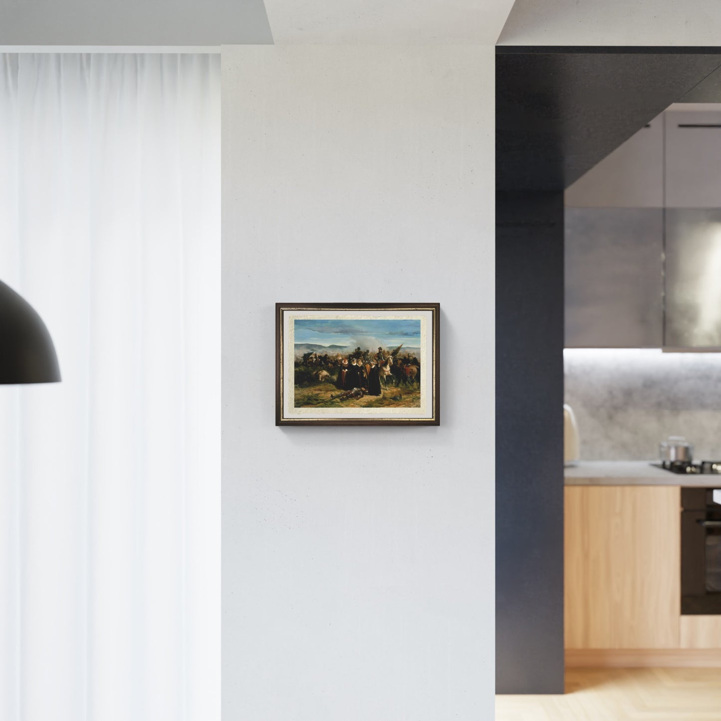 Maria Stuarda al campo di Crookstone di Giovanni Fattori su pregiata carta Amalfi