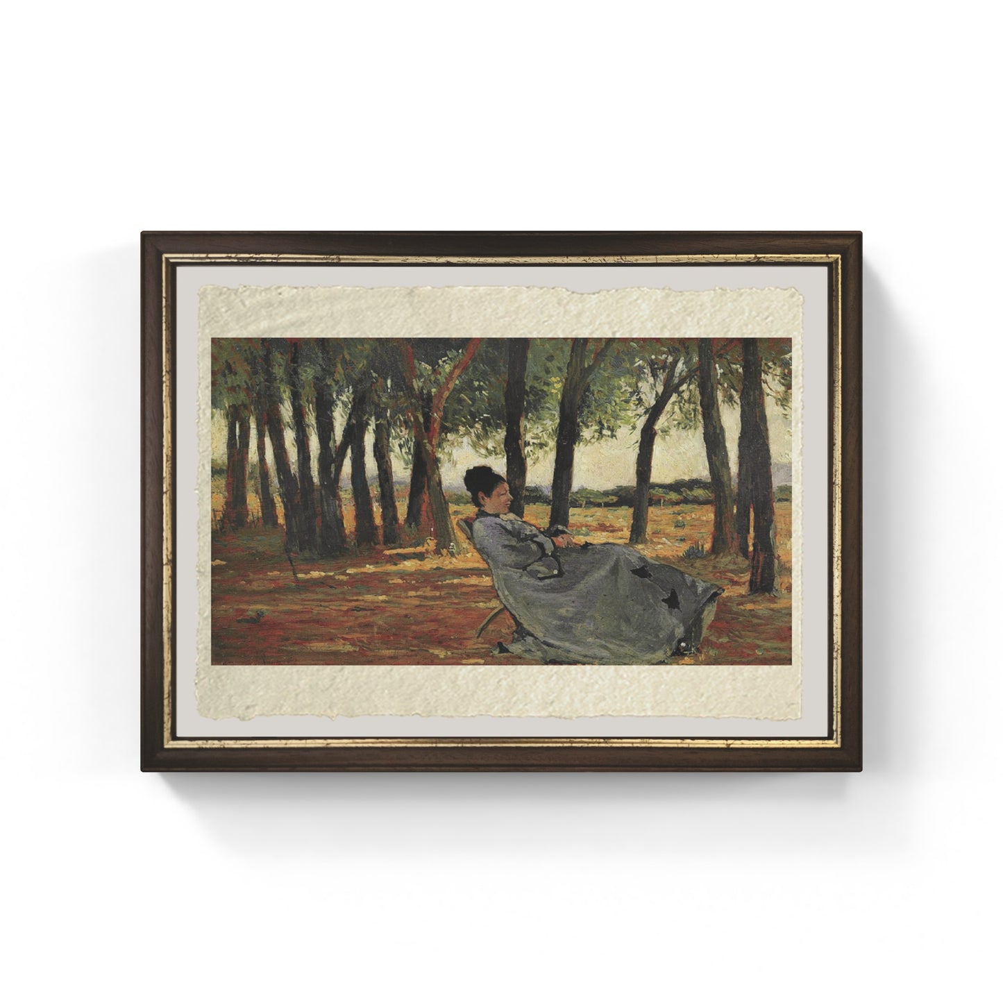 La signora di Castiglioncello di Giovanni Fattori su pregiata carta Amalfi