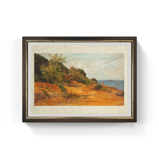 Lungomare di Antignano di Giovanni Fattori su pregiata carta Amalfi