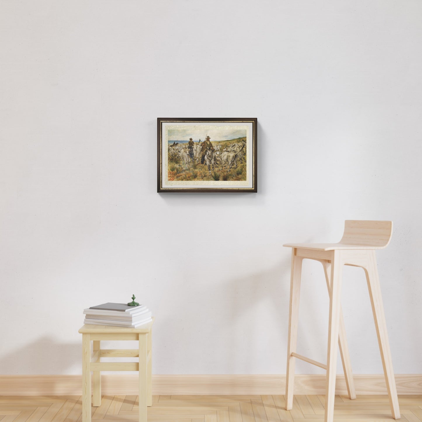 Butteri maremmani di Giovanni Fattori su pregiata carta Amalfi