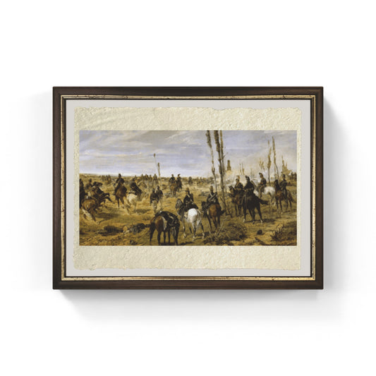 Assalto a Madonna della Scoperta di Giovanni Fattori su pregiata carta Amalfi