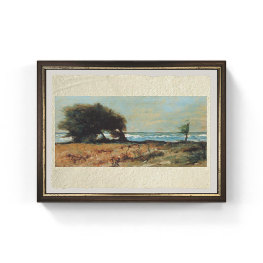 Libecciata di Giovanni Fattori su pregiata carta Amalfi