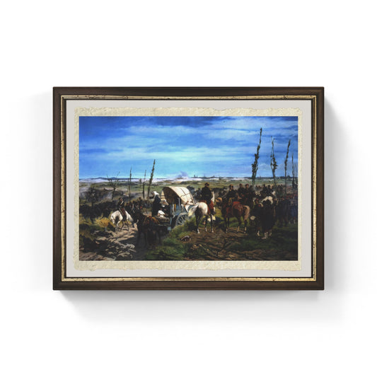 Il campo italiano dopo la battaglia di Magenta di Giovanni Fattori su pregiata carta Amalfi
