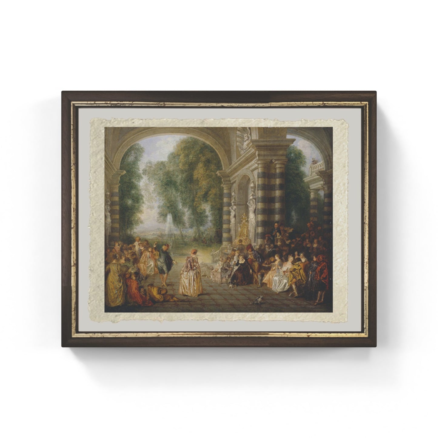 Les Plaisirs du Bal by Antonio Watteau on refined Amalfi paper