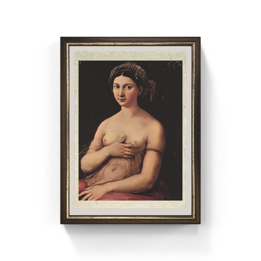 La Fornarina di Raffaello Sanzio su pregiata carta Amalfi