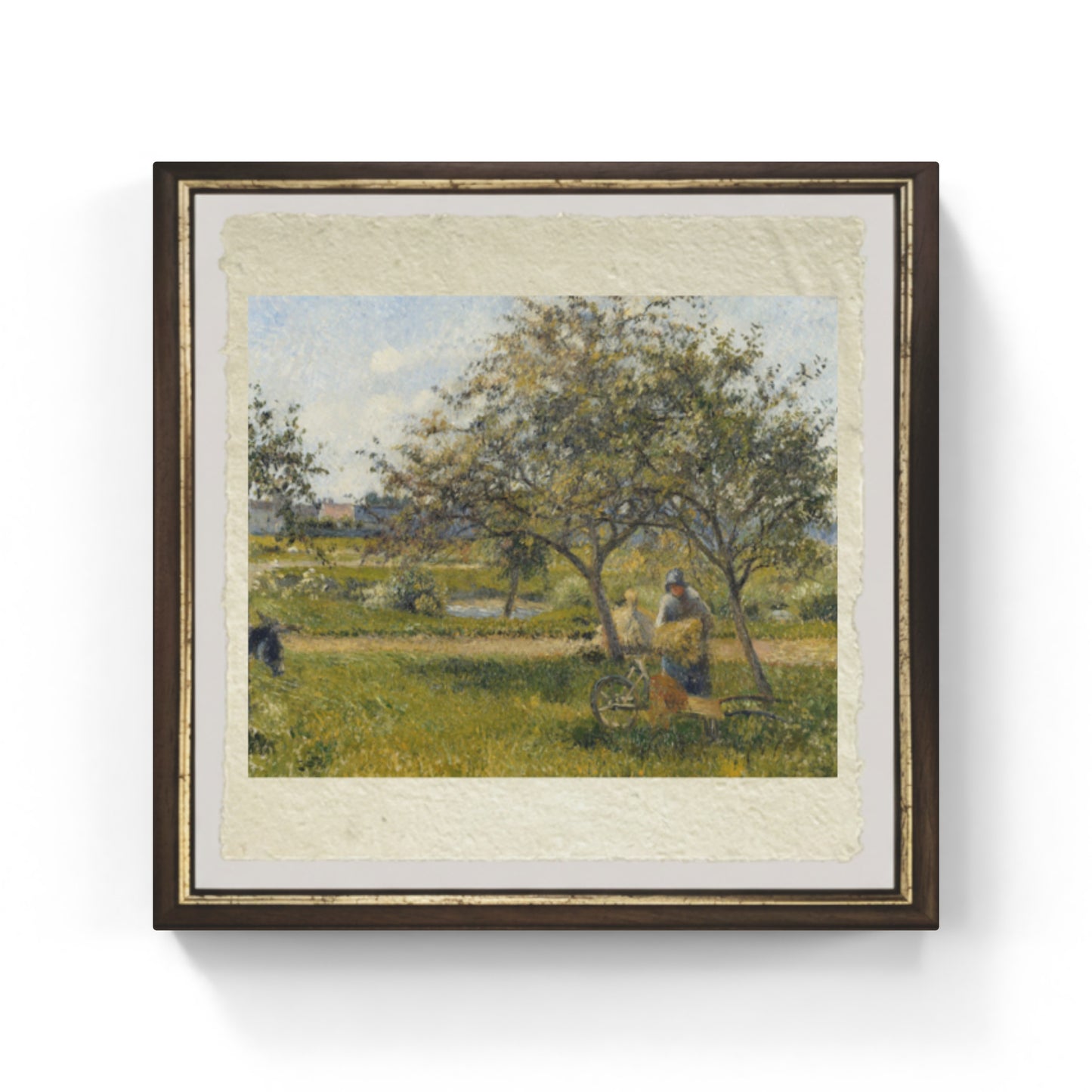 La Brouette, verger di Camille Pissarro su pregiata carta Amalfi