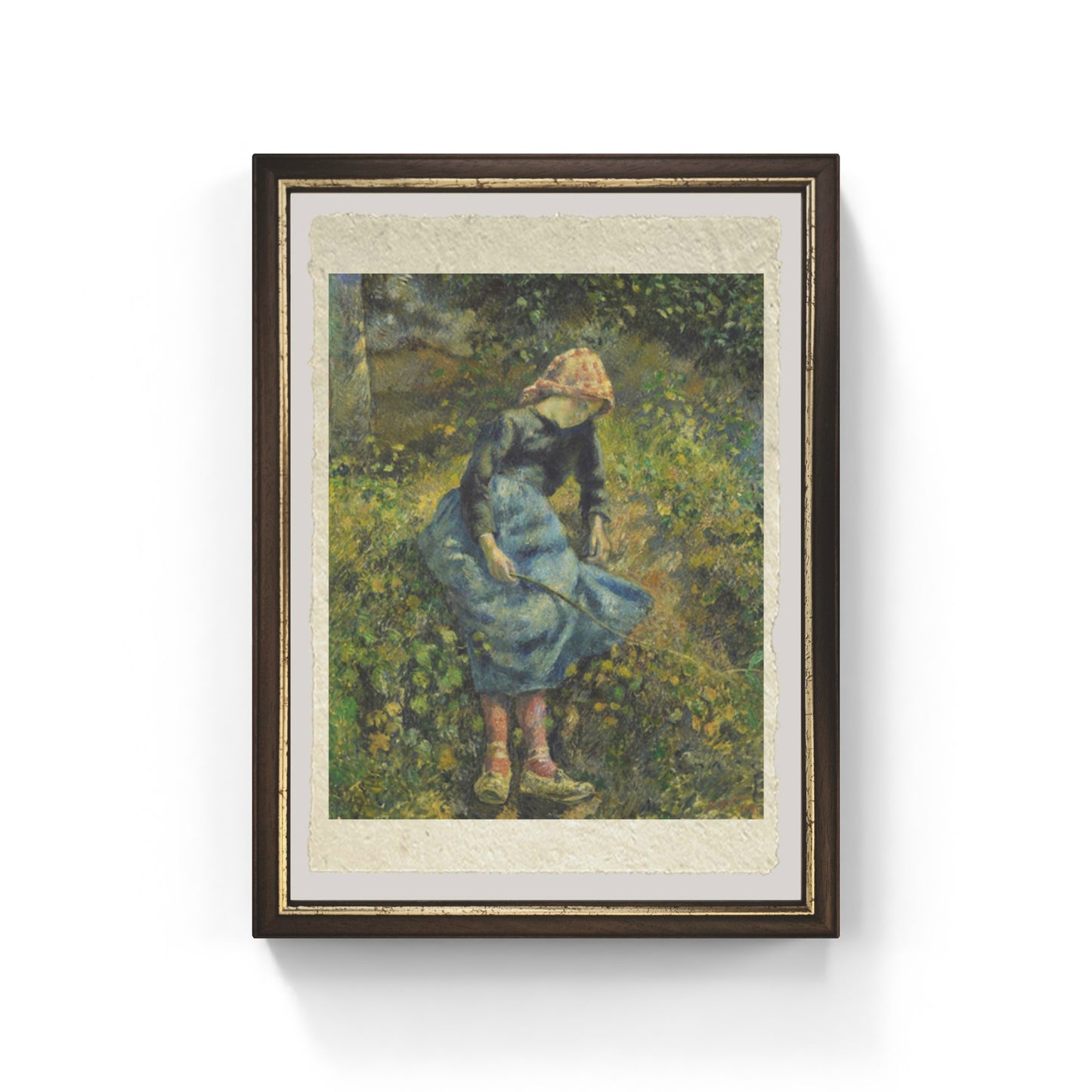 La Bergère di Camille Pissarro su pregiata carta Amalfi