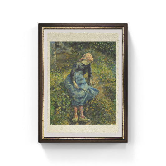 La Bergère di Camille Pissarro su pregiata carta Amalfi