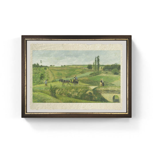 Strada d’Ennery di Camille Pissarro su pregiata carta Amalfi