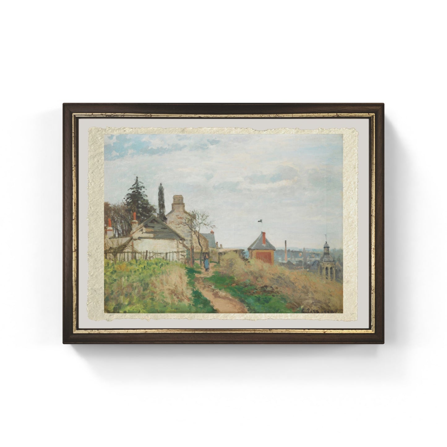 Le Palais de Justice, Pontoise di Camille Pissarro su pregiata carta Amalfi