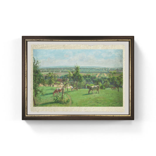 Les Coteaux du Vesinet di Camille Pissarro su pregiata carta Amalfi