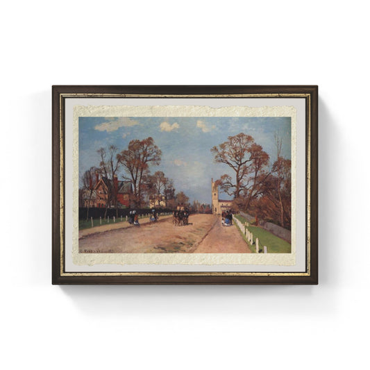 La strada per Sydenham di Camille Pissarro su pregiata carta Amalfi
