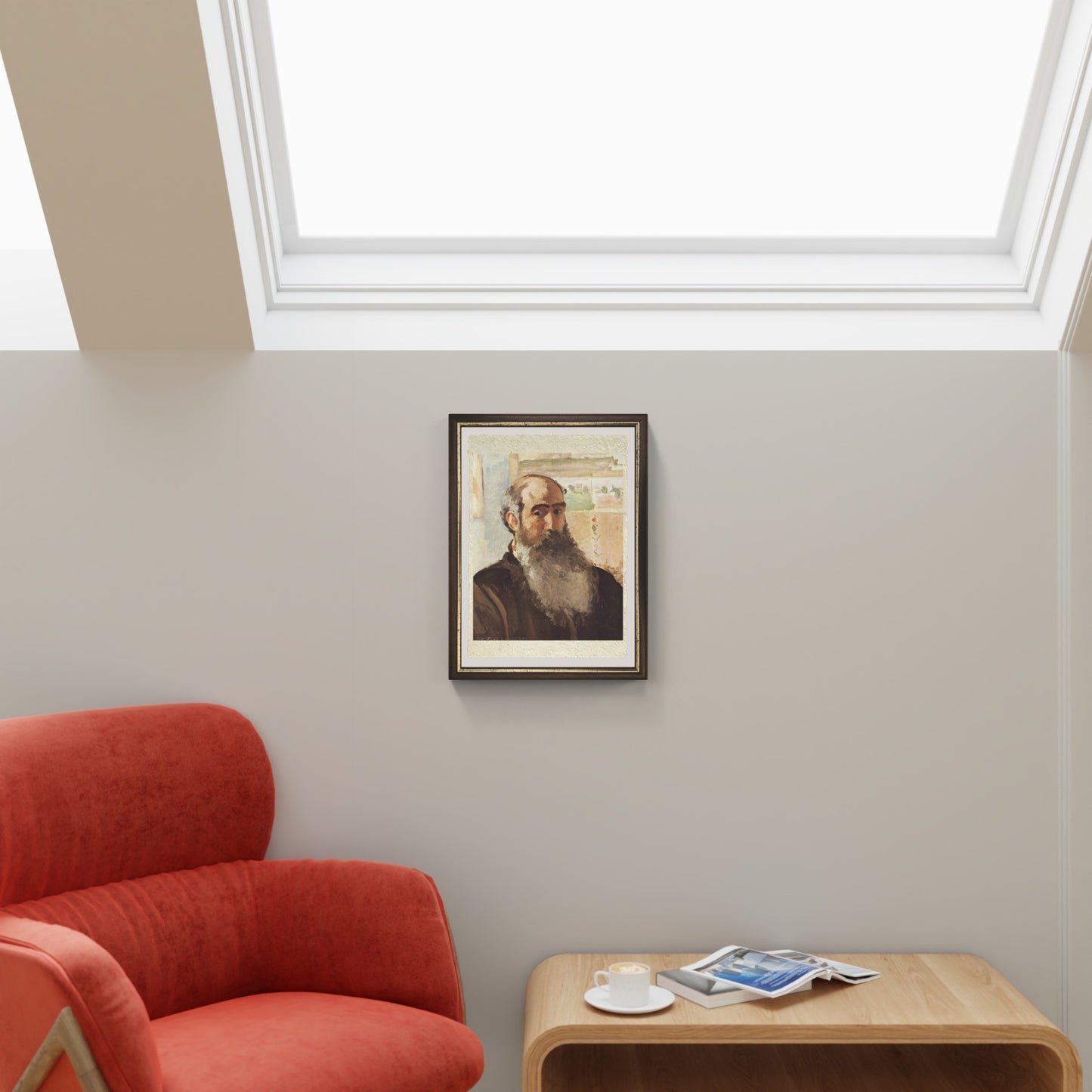 Autoritratto di Camille Pissarro su pregiata carta Amalfi