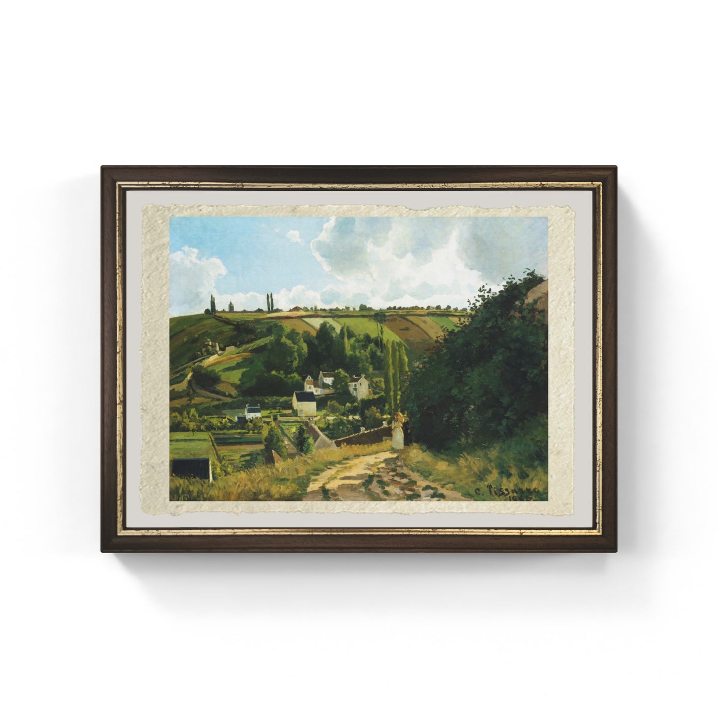 Collina di Jalais, Pontoise di Camille Pissarro su pregiata carta Amalfi