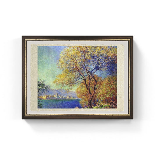 Antibes, mattino di Claude Monet su pregiata carta Amalfi