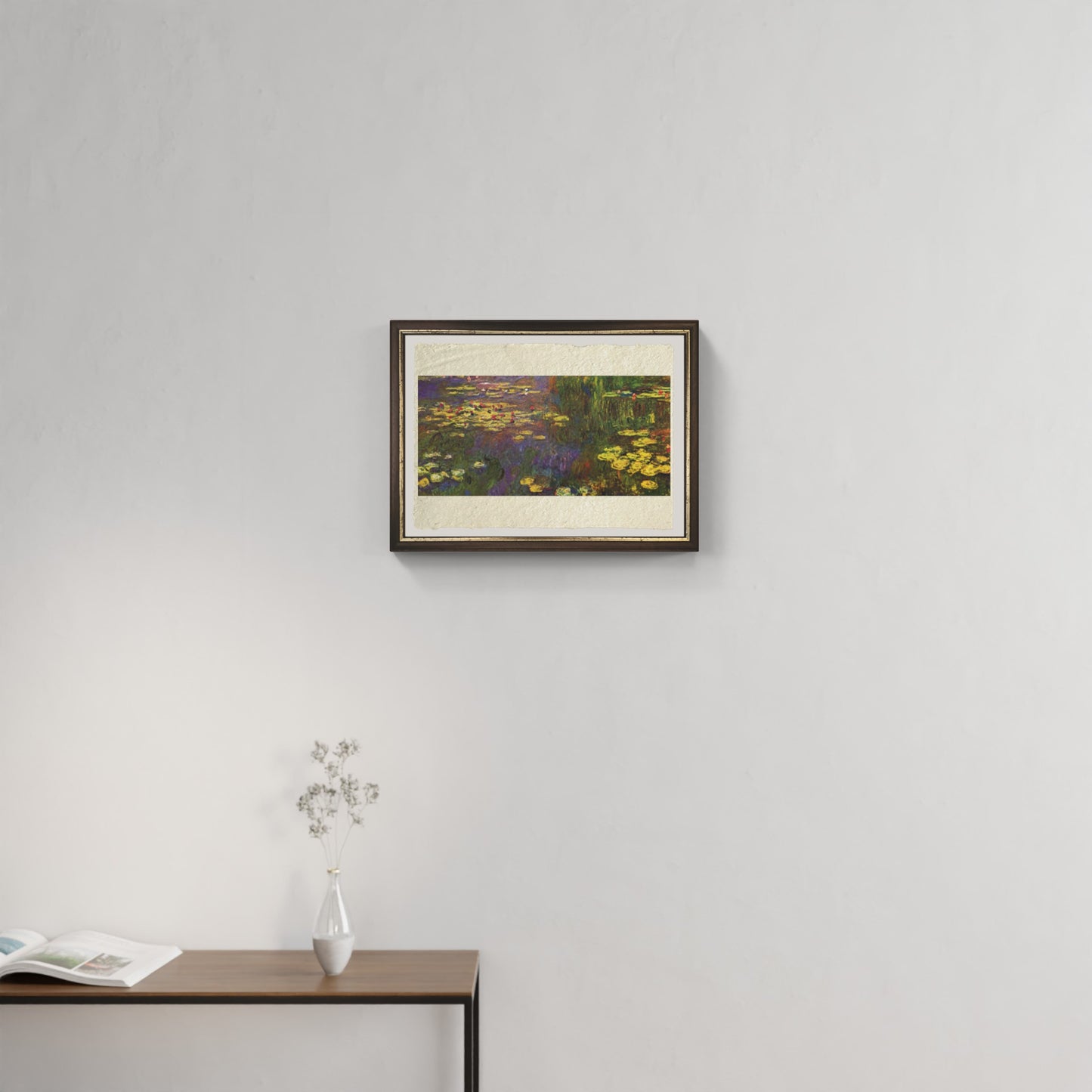 Ninfee, cielo crepuscolare di Claude Monet su pregiata carta Amalfi