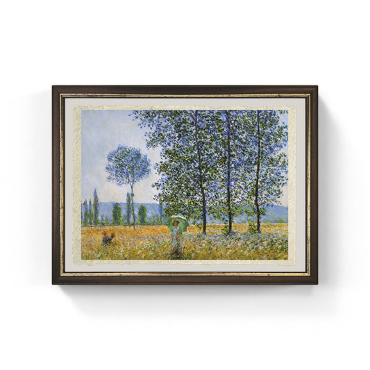 Pioppi, effetto del sole di Claude Monet su pregiata carta Amalfi