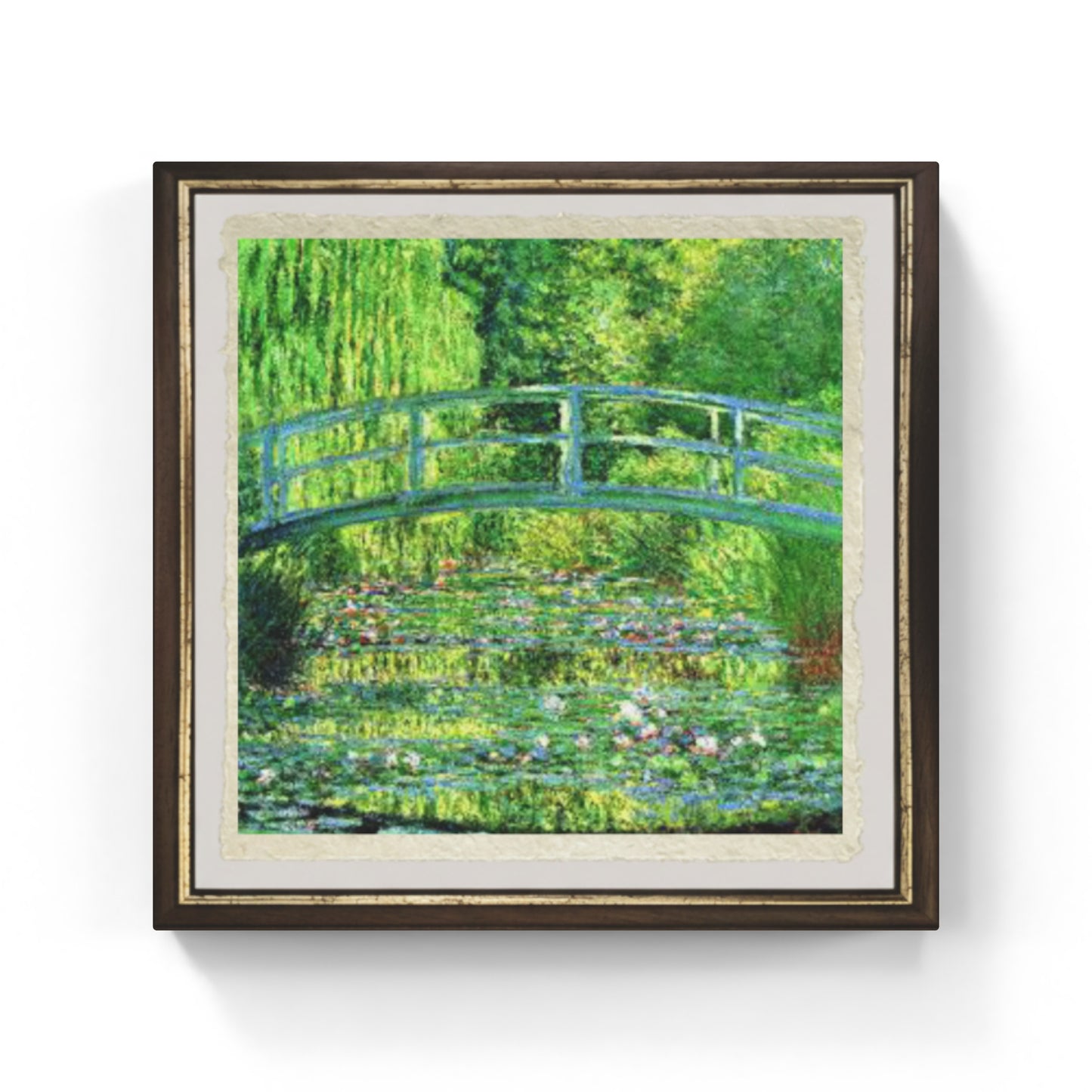 Stagno delle ninfee, armonia verde, di Claude Monet su pregiata carta Amalfi