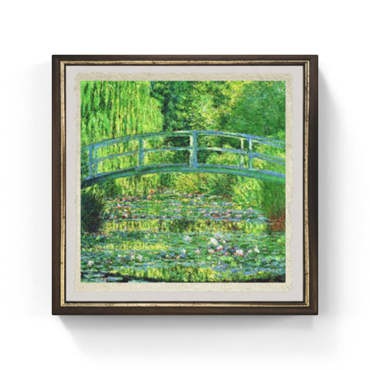 Stagno delle ninfee, armonia verde, di Claude Monet su pregiata carta Amalfi