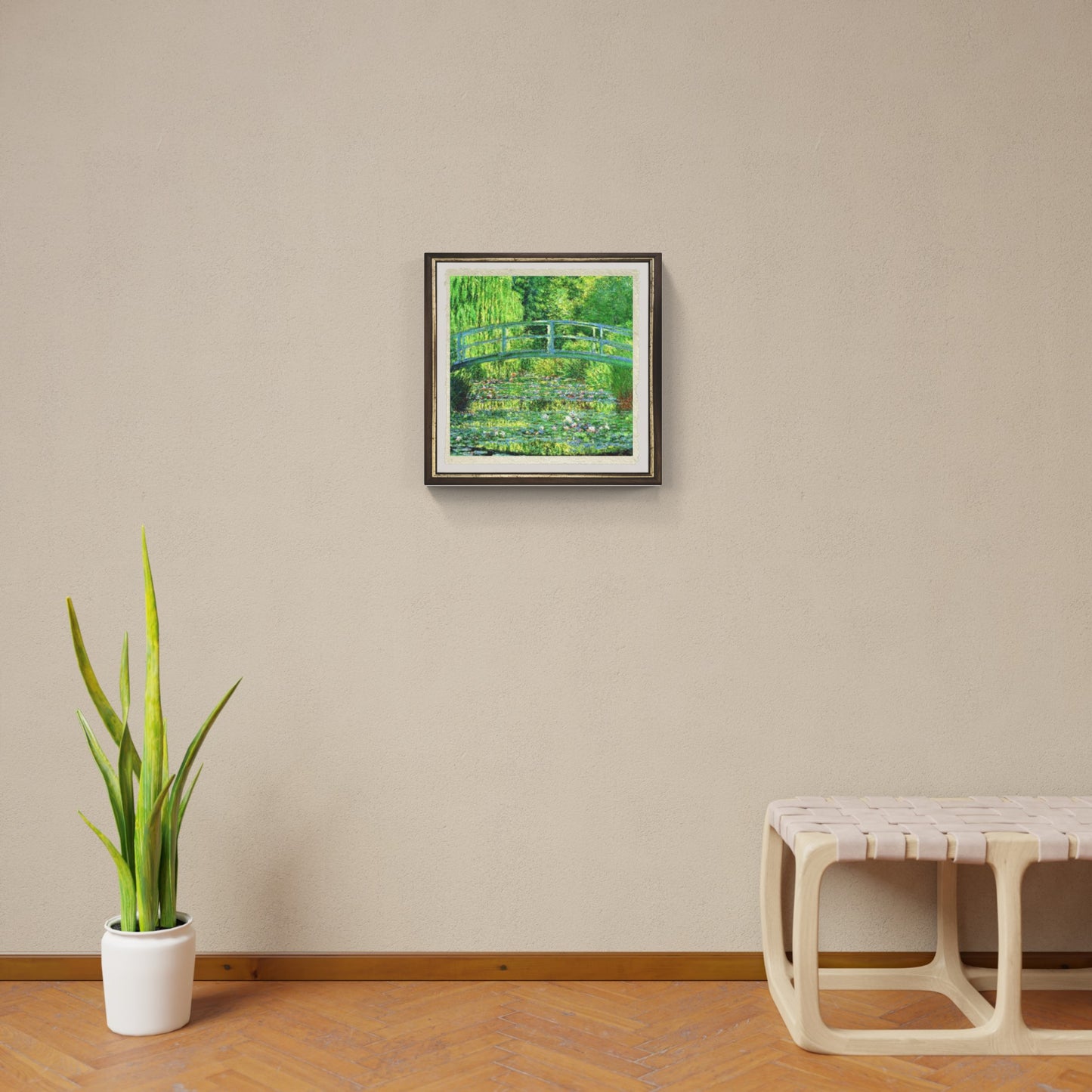 Stagno delle ninfee, armonia verde, di Claude Monet su pregiata carta Amalfi