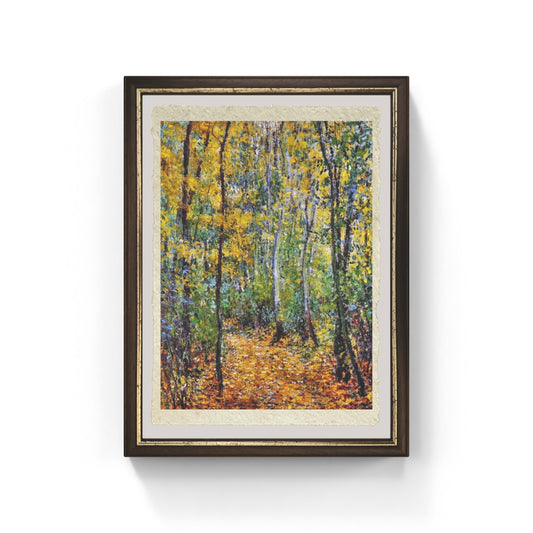 Sentieri nel bosco di Claude Monet su pregiata carta Amalfi