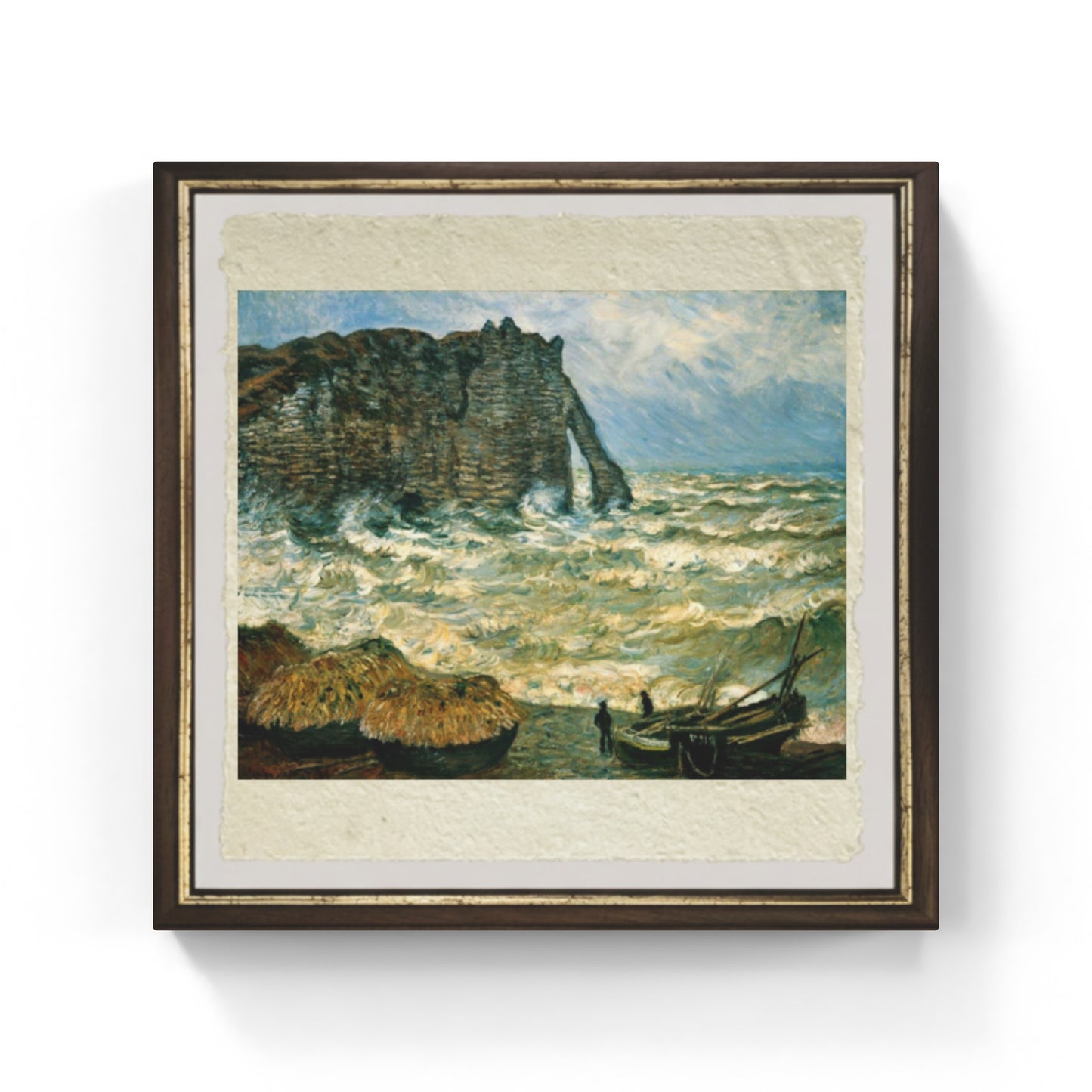 Nuvole di tempesta, Etretat di Claude Monet su pregiata carta Amalfi