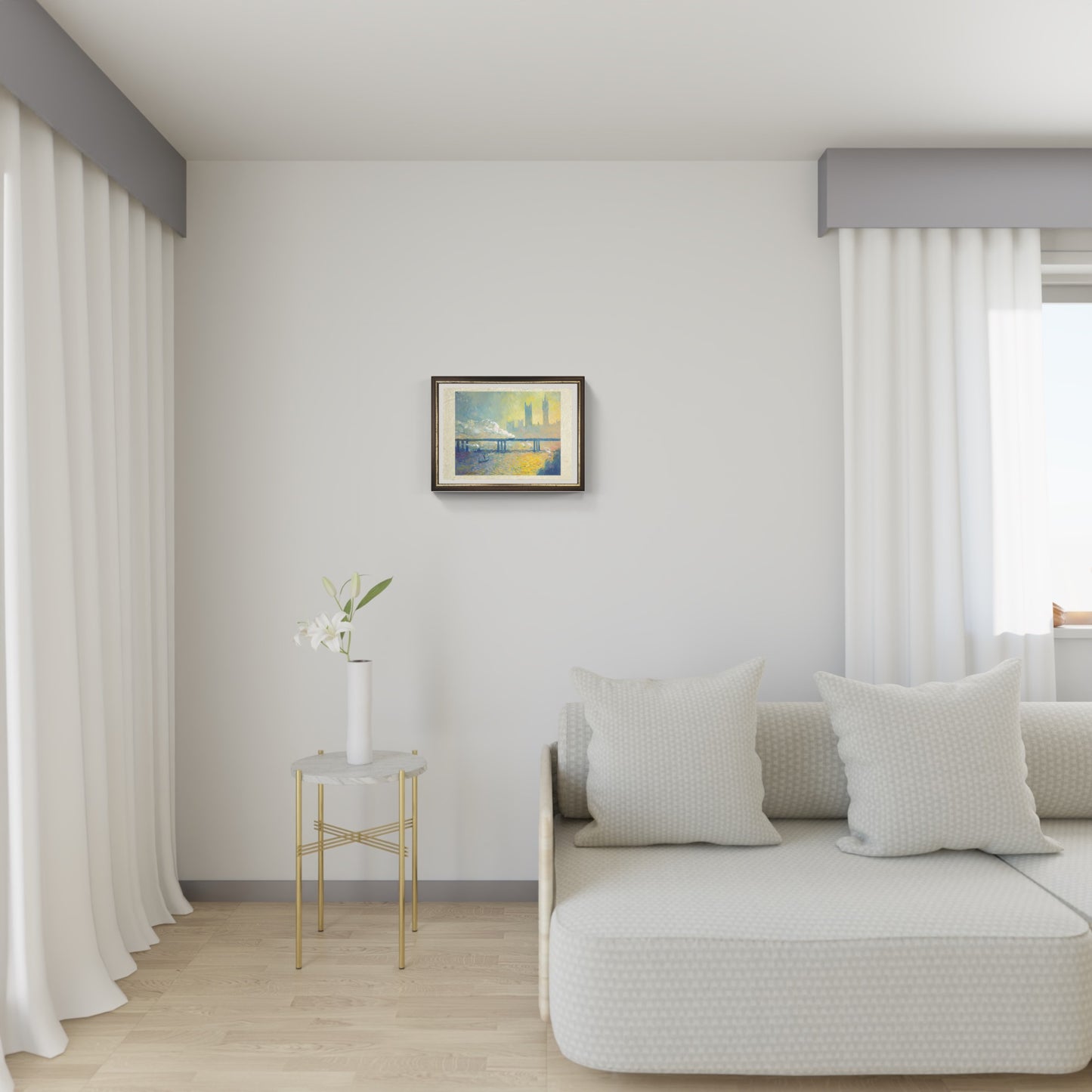 Il ponte di Charing Cross di Claude Monet su pregiata carta Amalfi