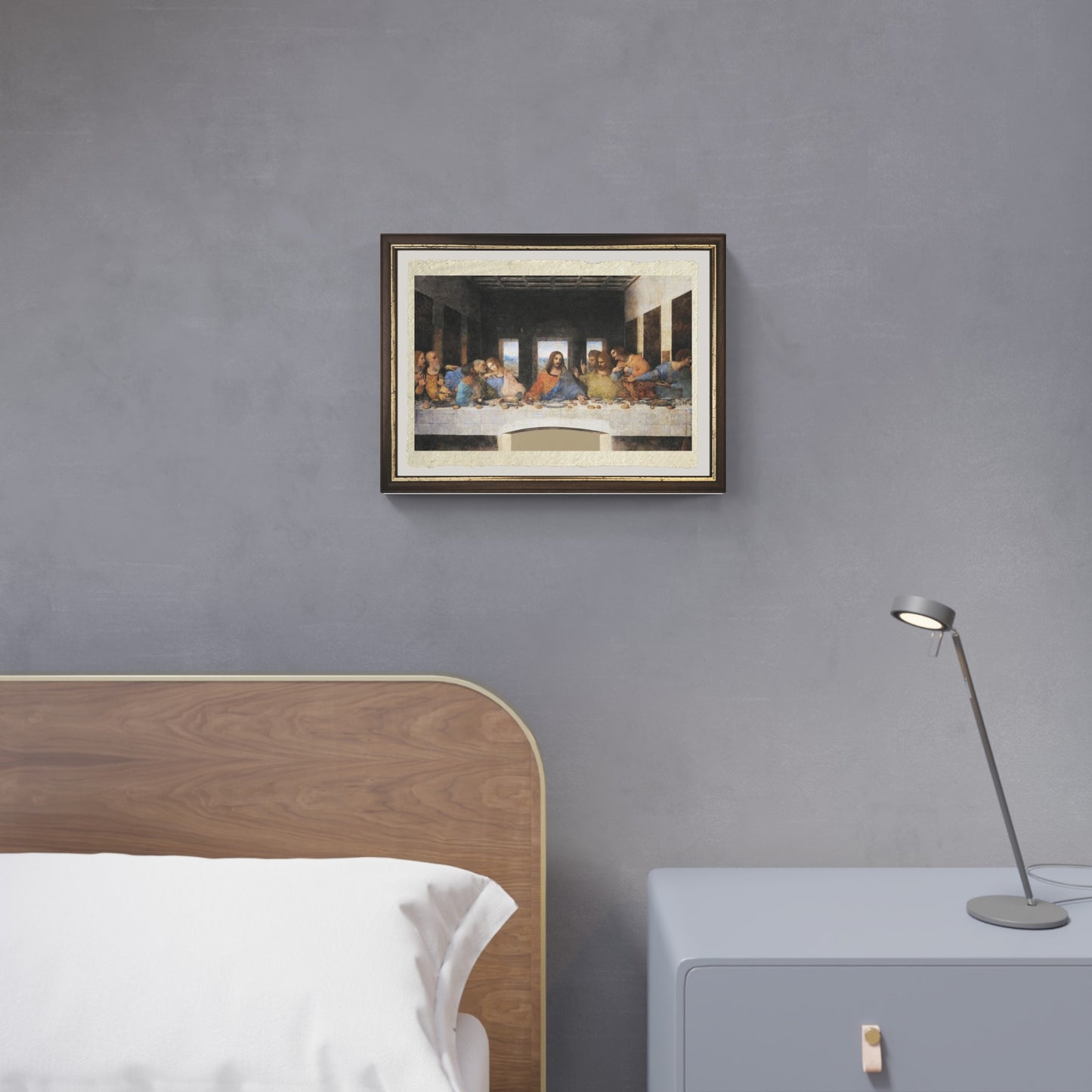 Ultima cena di Leonardo da Vinci su pregiata carta Amalfi