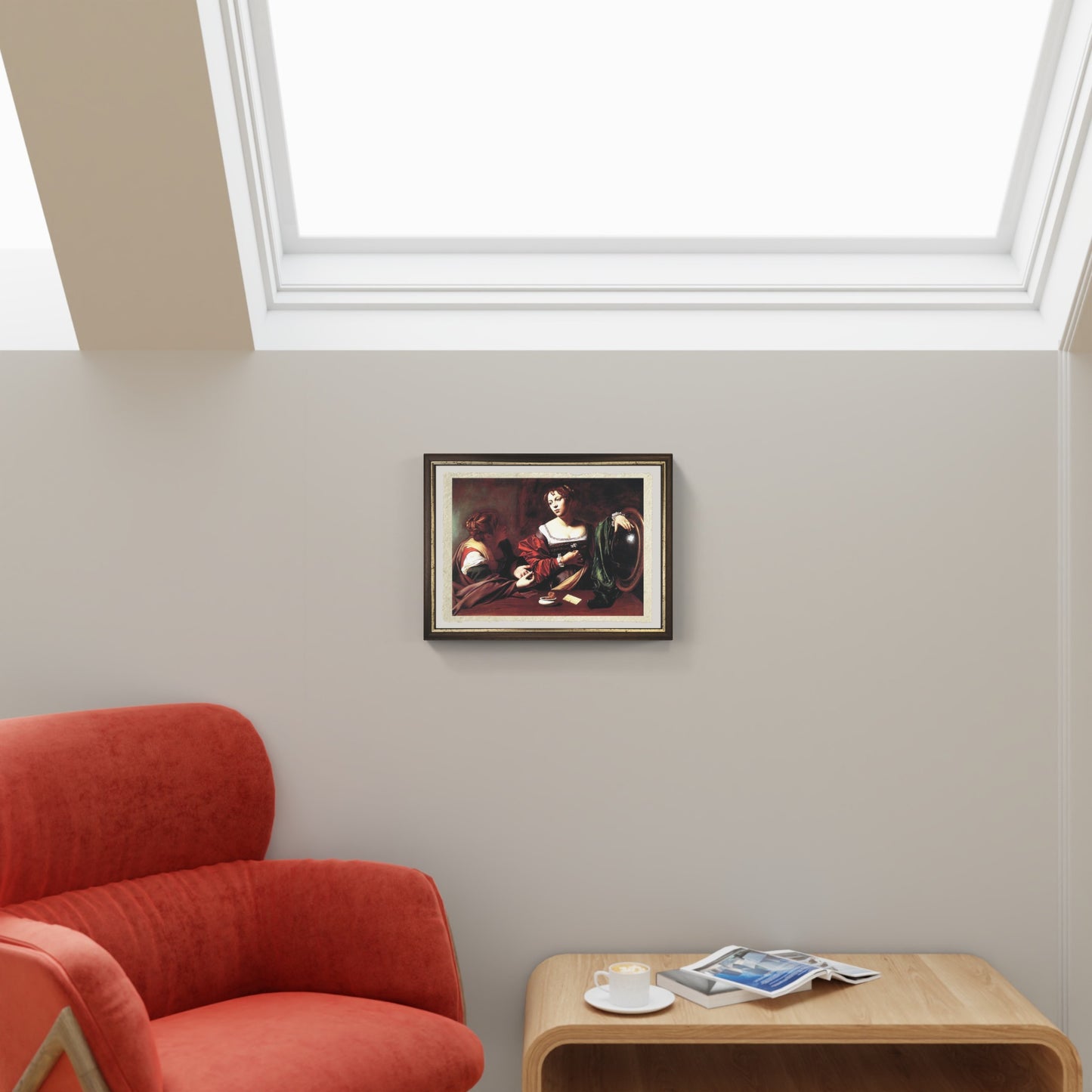 Marta e Maria Maddalena di Caravaggio su pregiata carta Amalfi