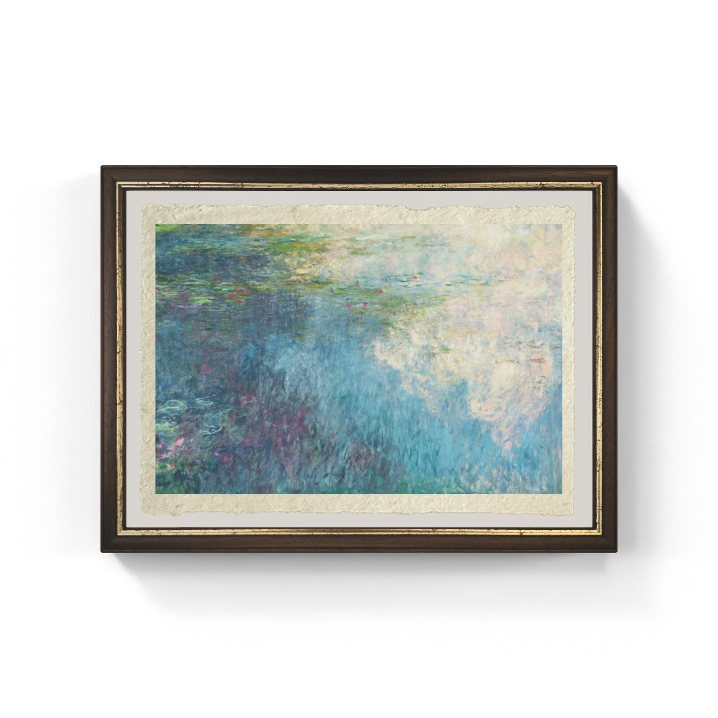  Water lilies (the clouds), painting by Claude Monet