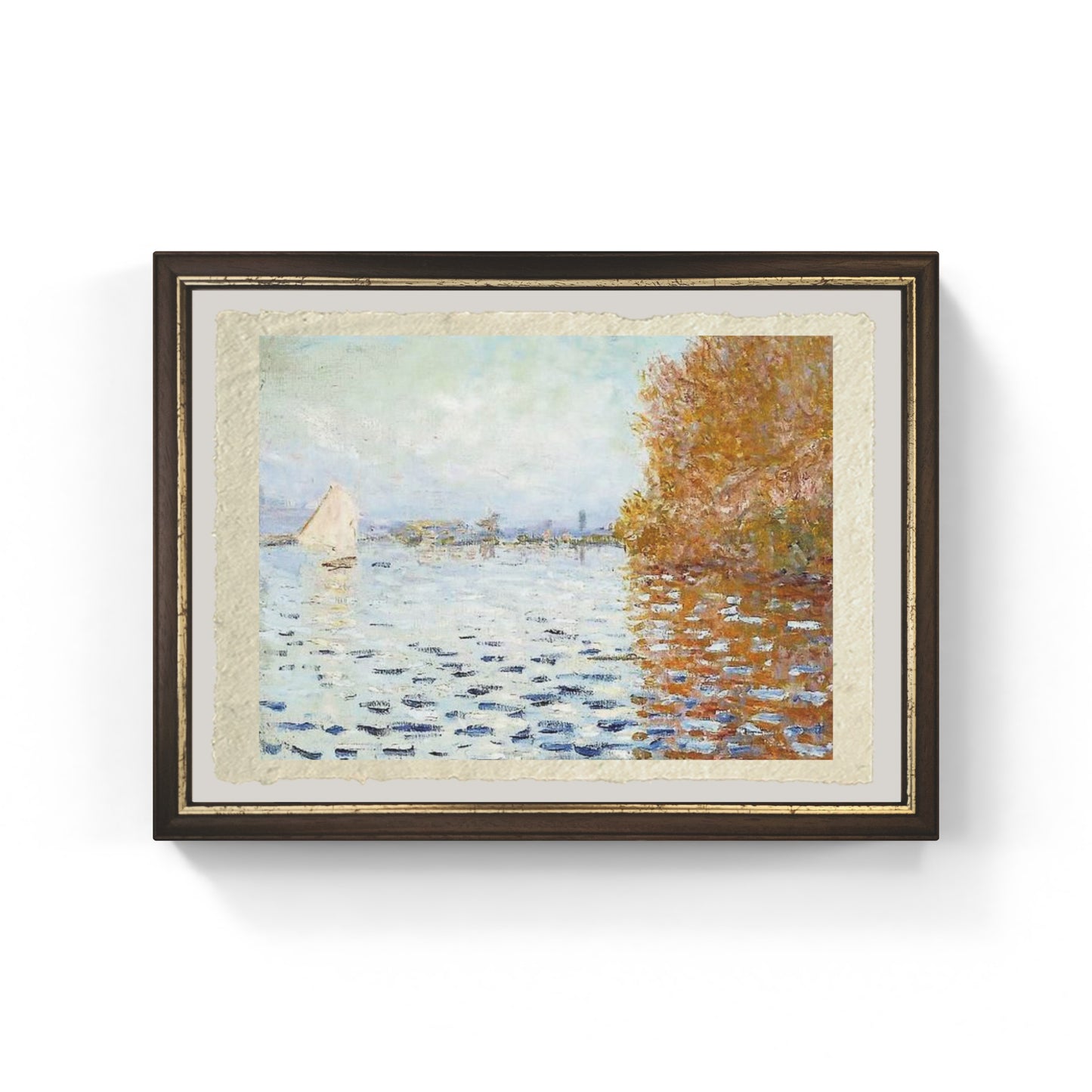 Il bacino di Argenteuil di Claude Monet su pregiata carta Amalfi