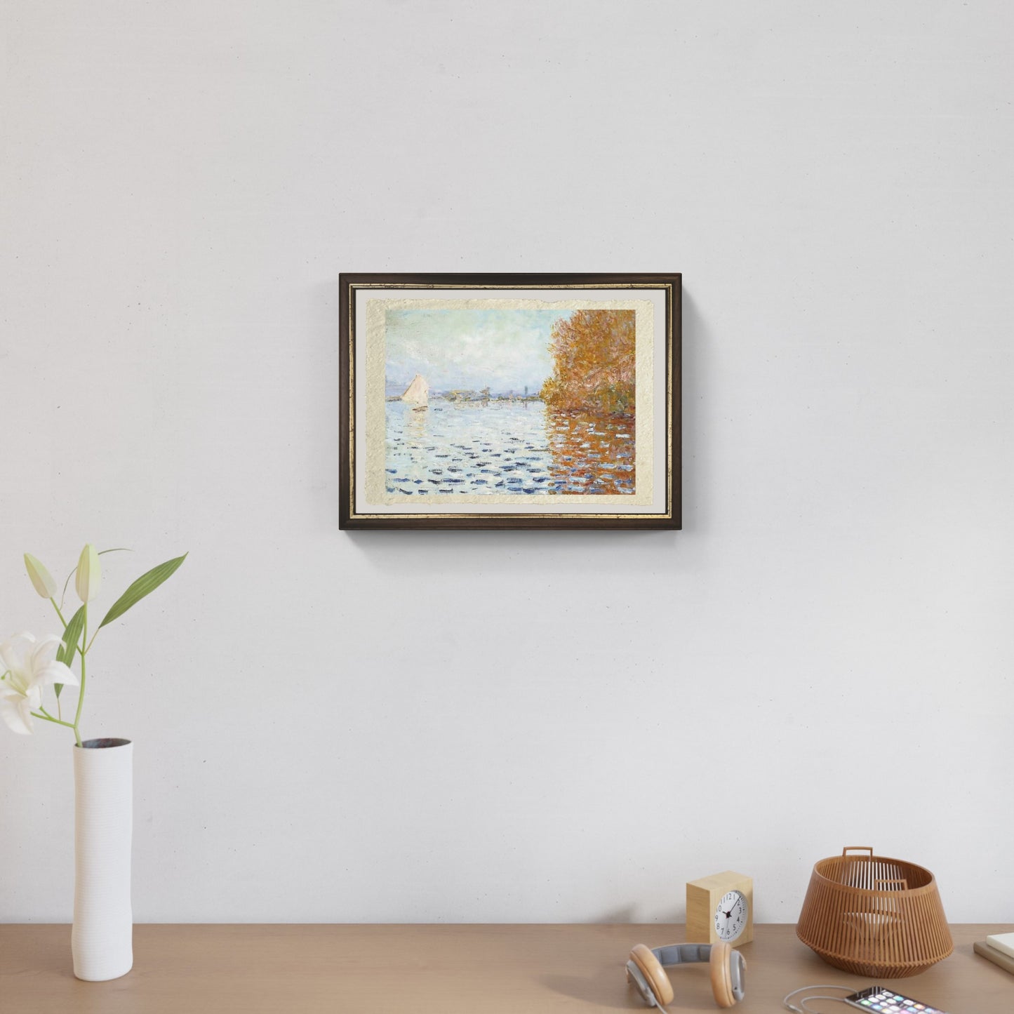 Il bacino di Argenteuil di Claude Monet su pregiata carta Amalfi