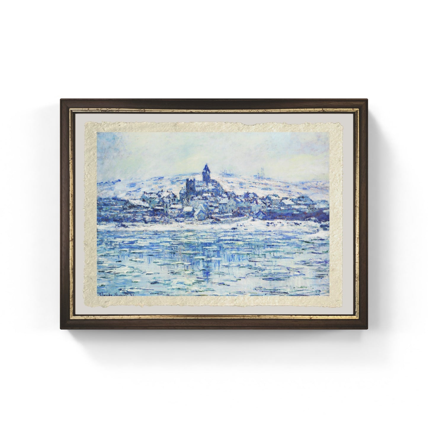 The Thaw at Vetheuil, painting by Claude Monet