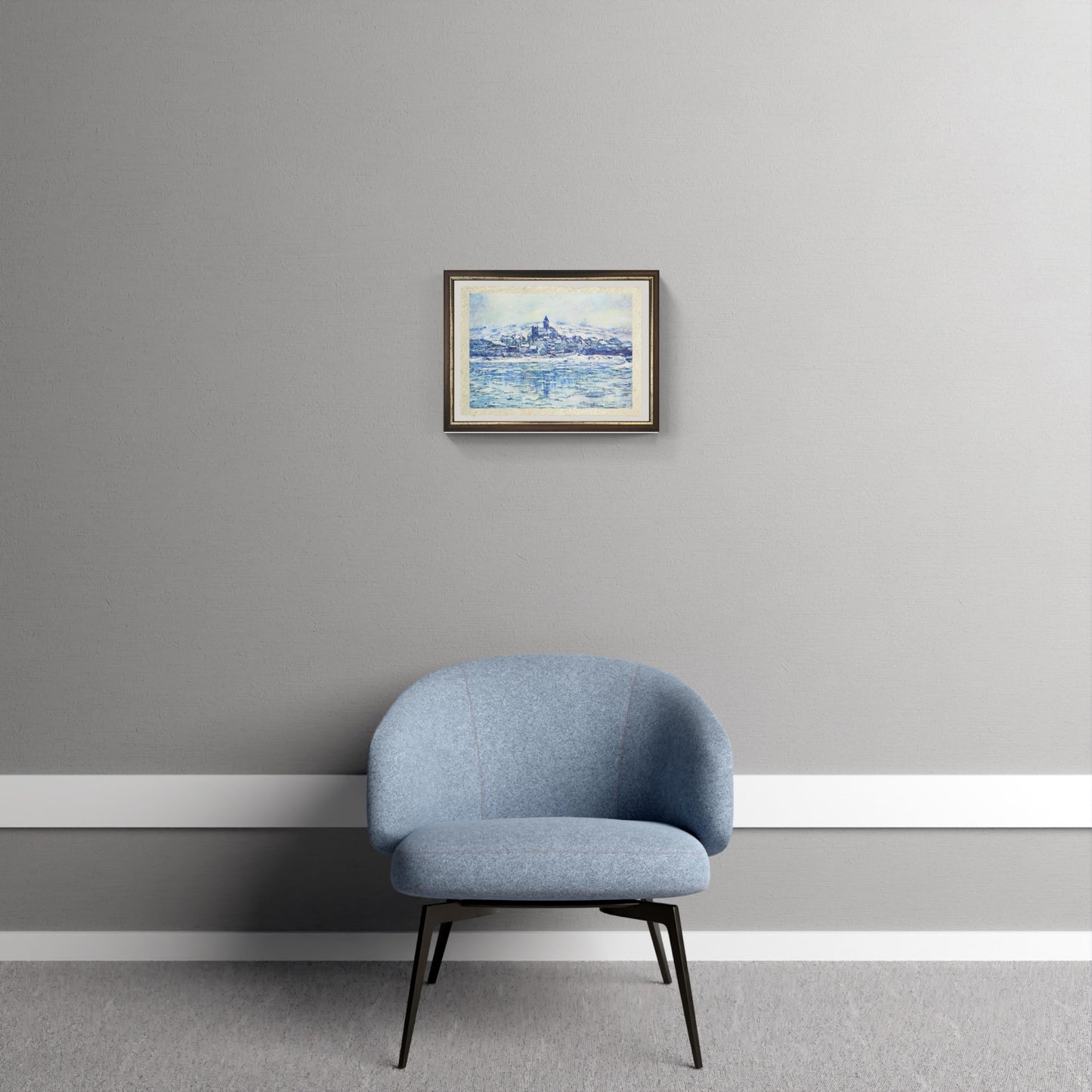 The Thaw at Vetheuil, painting by Claude Monet