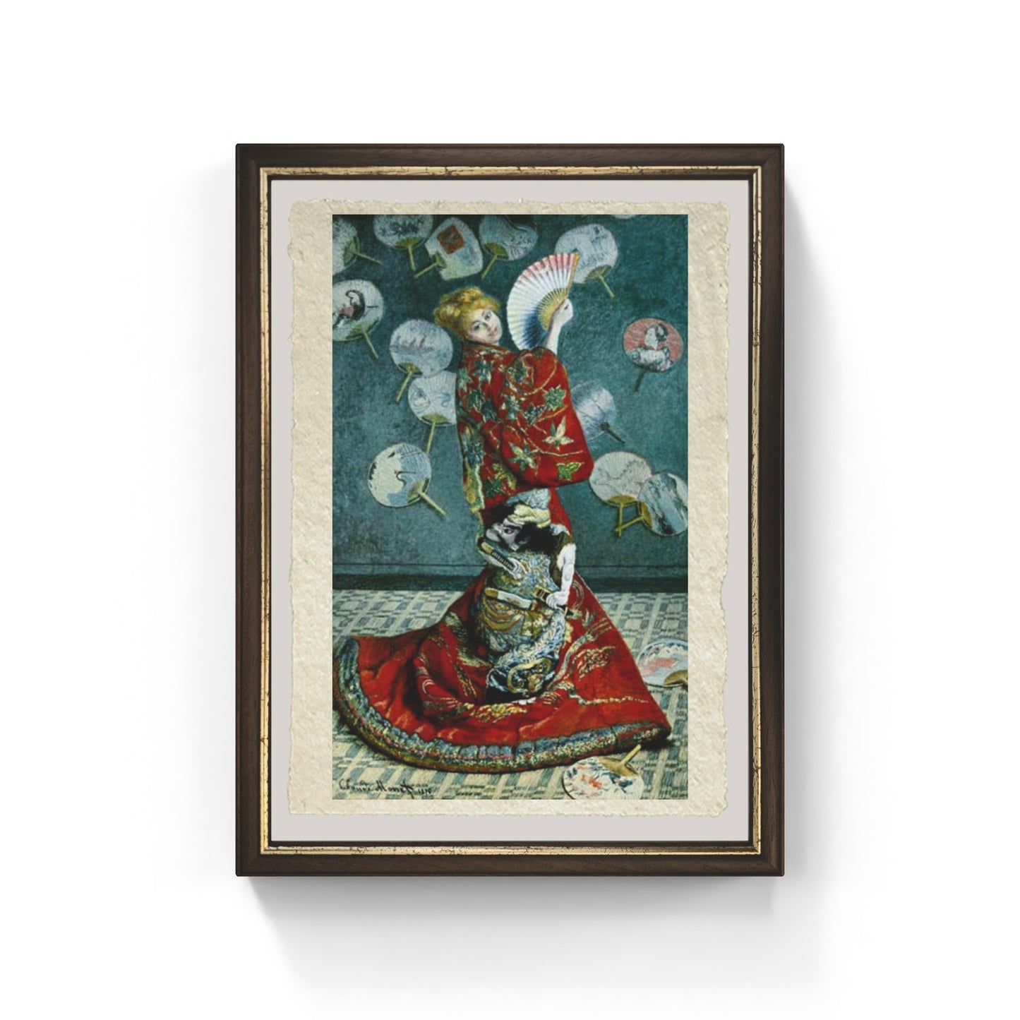 La giapponese di Claude Monet su pregiata carta Amalfi